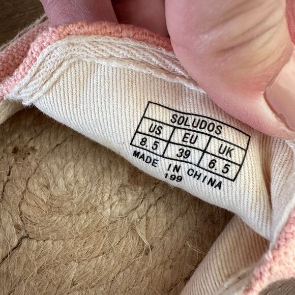 Anthropologie Soludos X Lockhart Embroidered aloha sun espadrille platform 8.5 - Picture 8 of 9